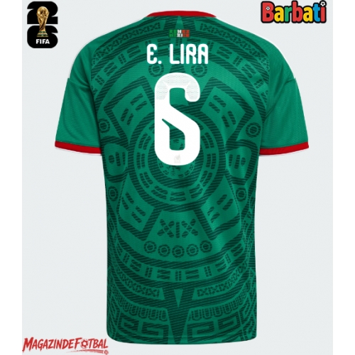 Mexic Erik Lira #6 Tricou Fotbal Replică Mondial 2026 Barbati Acasa Mexic Erik Lira #6 Tricou Fotbal Replică Mondial 2026 Barbati Acasa